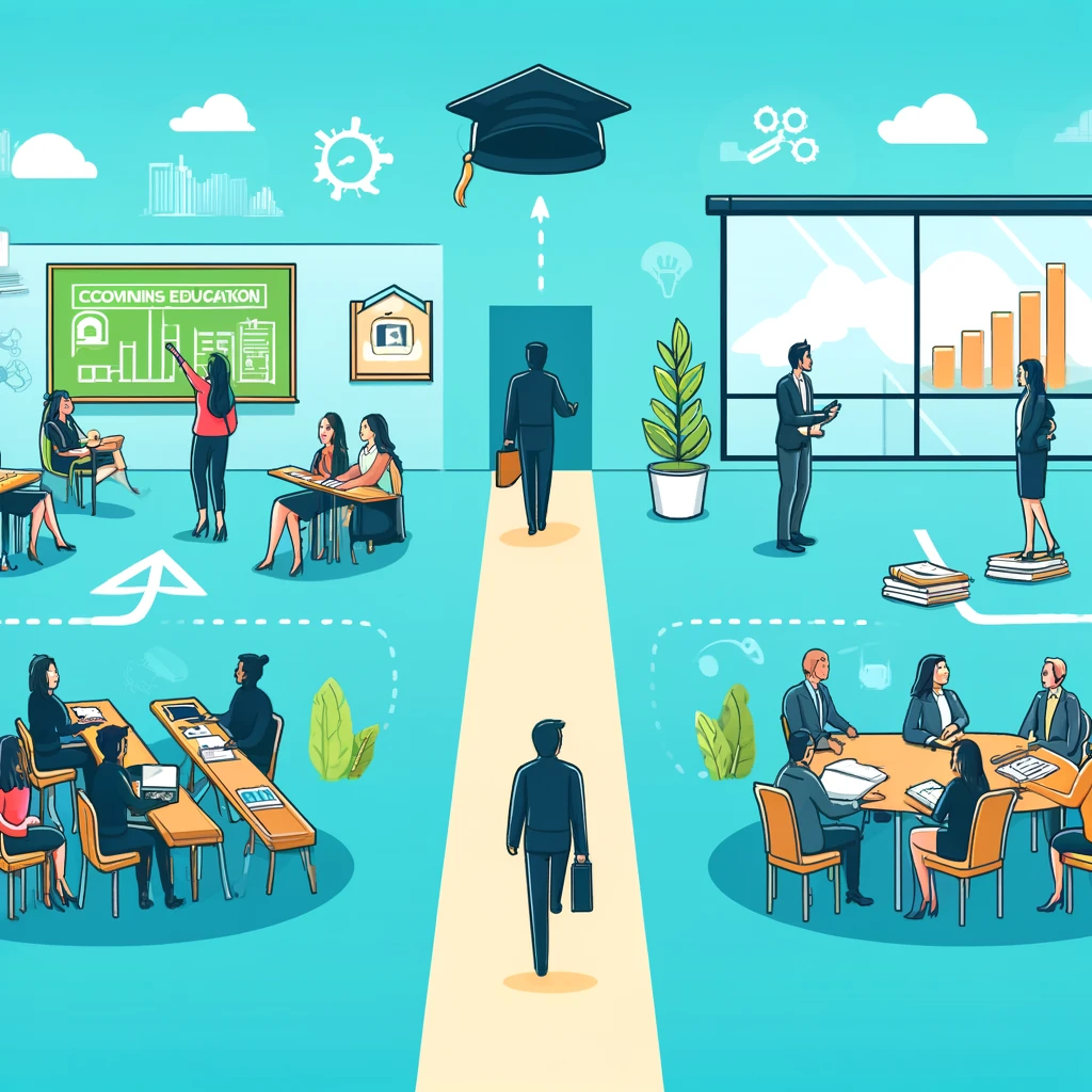 What is the difference between continuing education and professional development