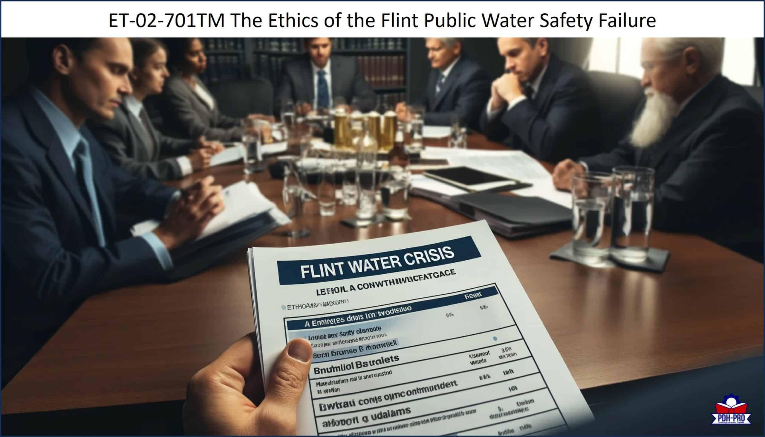 The Ethics of the Flint Public Water Safety Failure