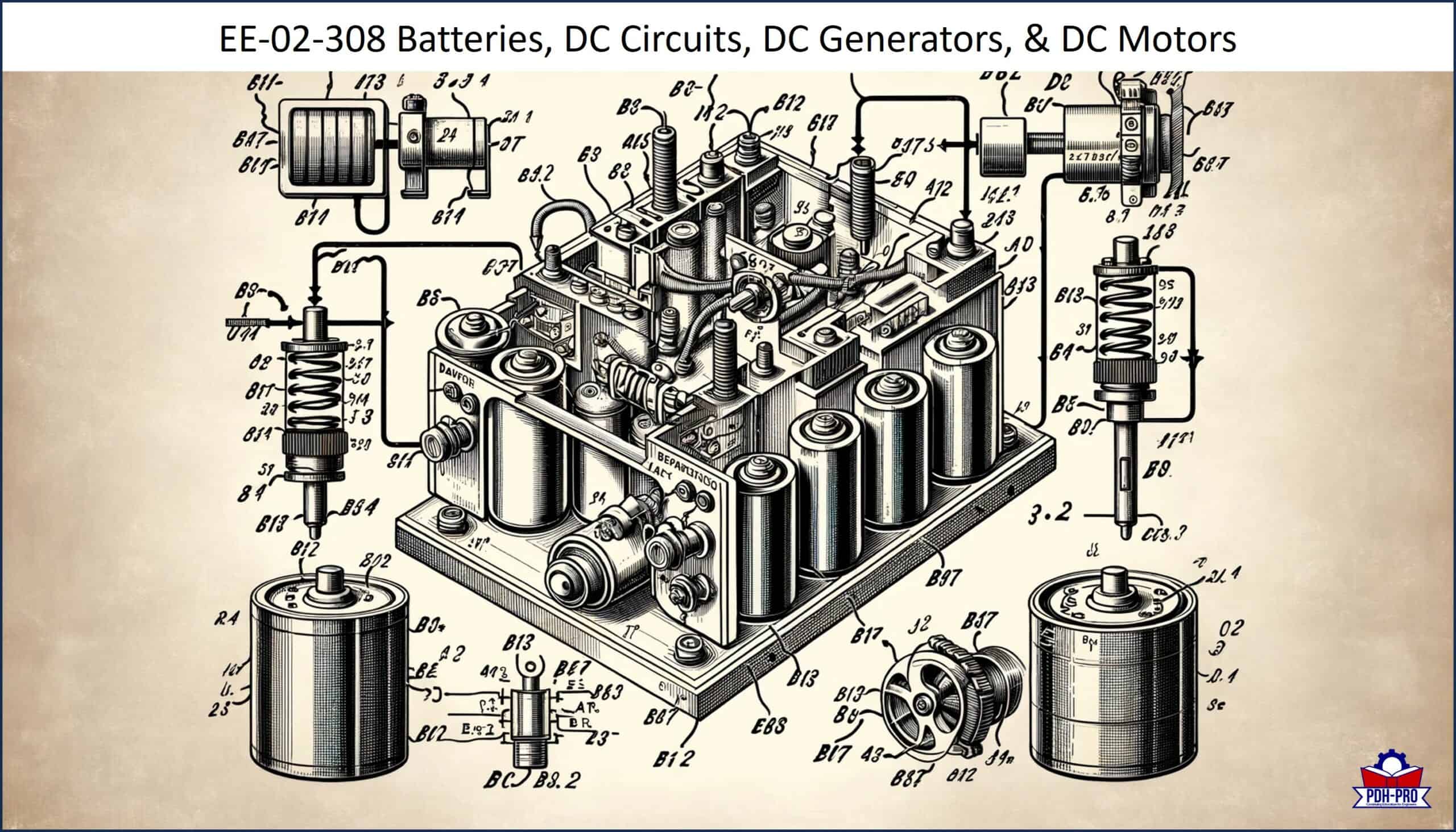 Batteries, DC Circuits, DC Generators, & DC Motors