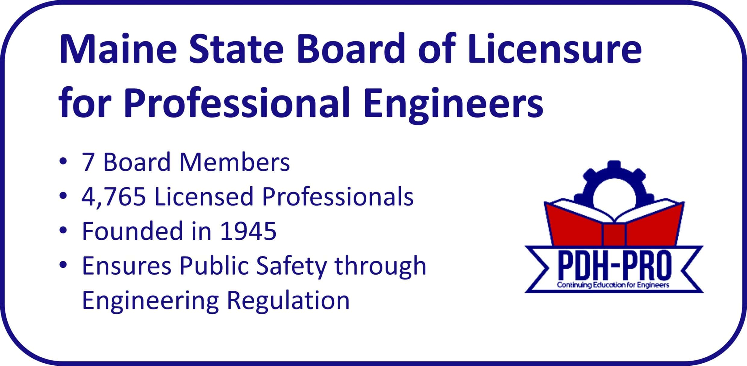 Maine State Board of Licensure for Professional Engineers