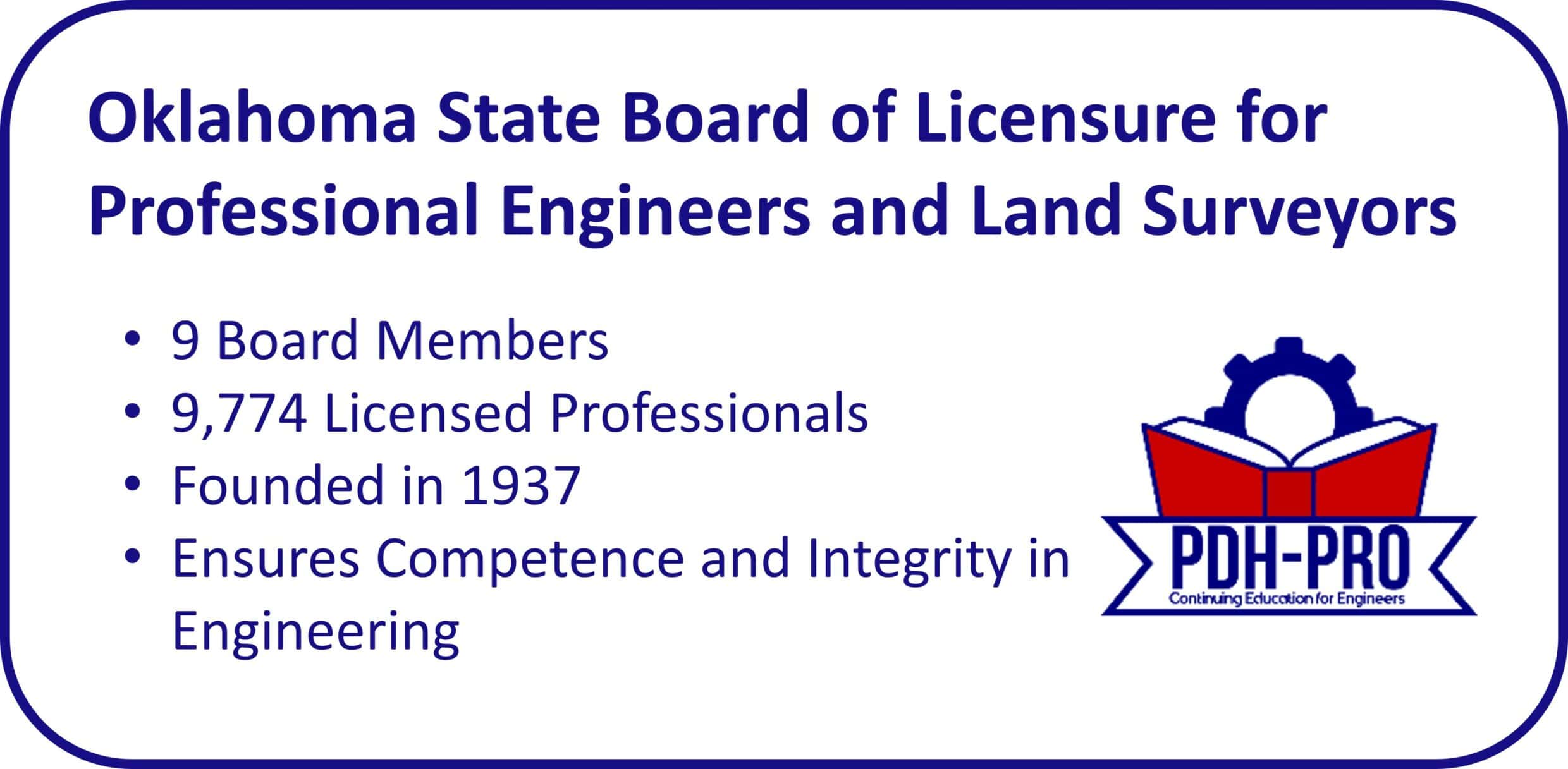 Oklahoma State Board of Licensure for Professional Engineers and Land Surveyors
