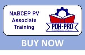 NABCEP PV Associate Training for PDH Engineers