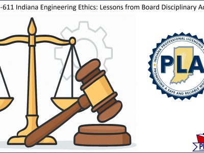 Indiana Engineering Ethics: Lessons from Board Disciplinary Actions