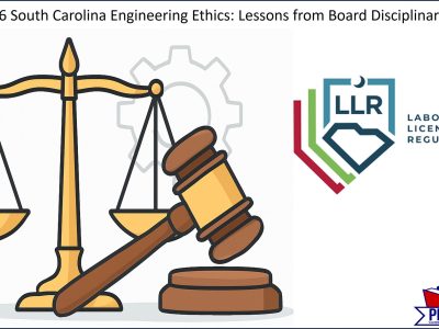 South Carolina Engineering Ethics: Lessons from Board Disciplinary Actions