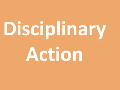 Engineering Disciplinary Action