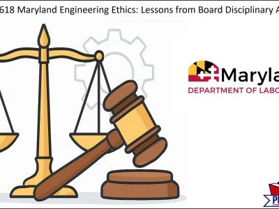 Maryland Engineering Ethics: Lessons from Board Disciplinary Actions