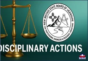 New Mexico Professional Engineer Disciplinary Actions