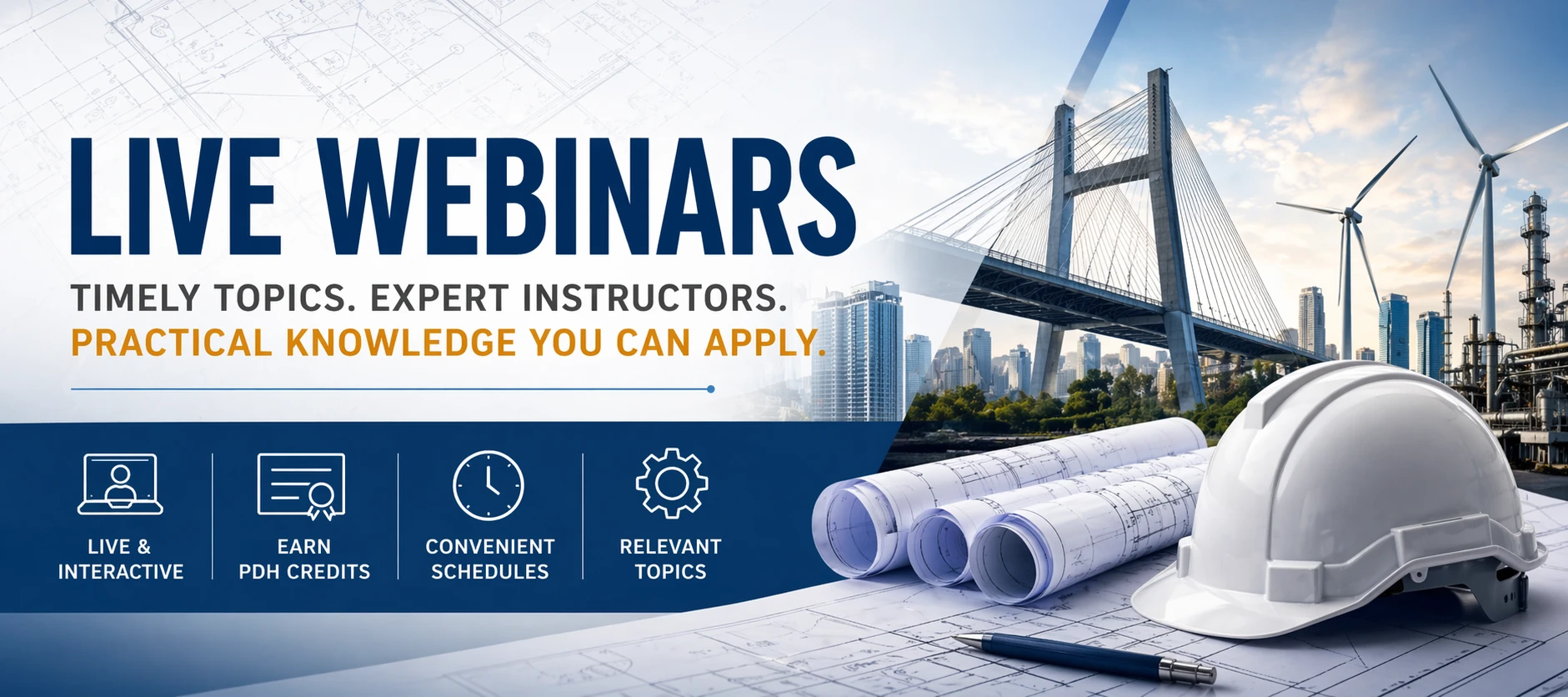 Live Webinars for Professional Engineers