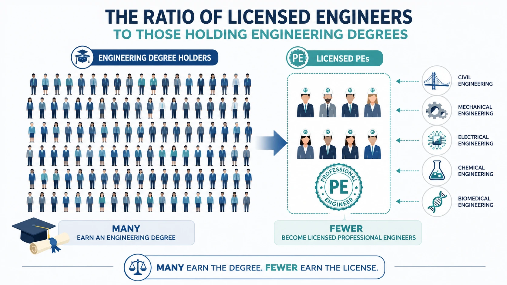 Ratio of Licensed Engineers to Those Holding Degrees