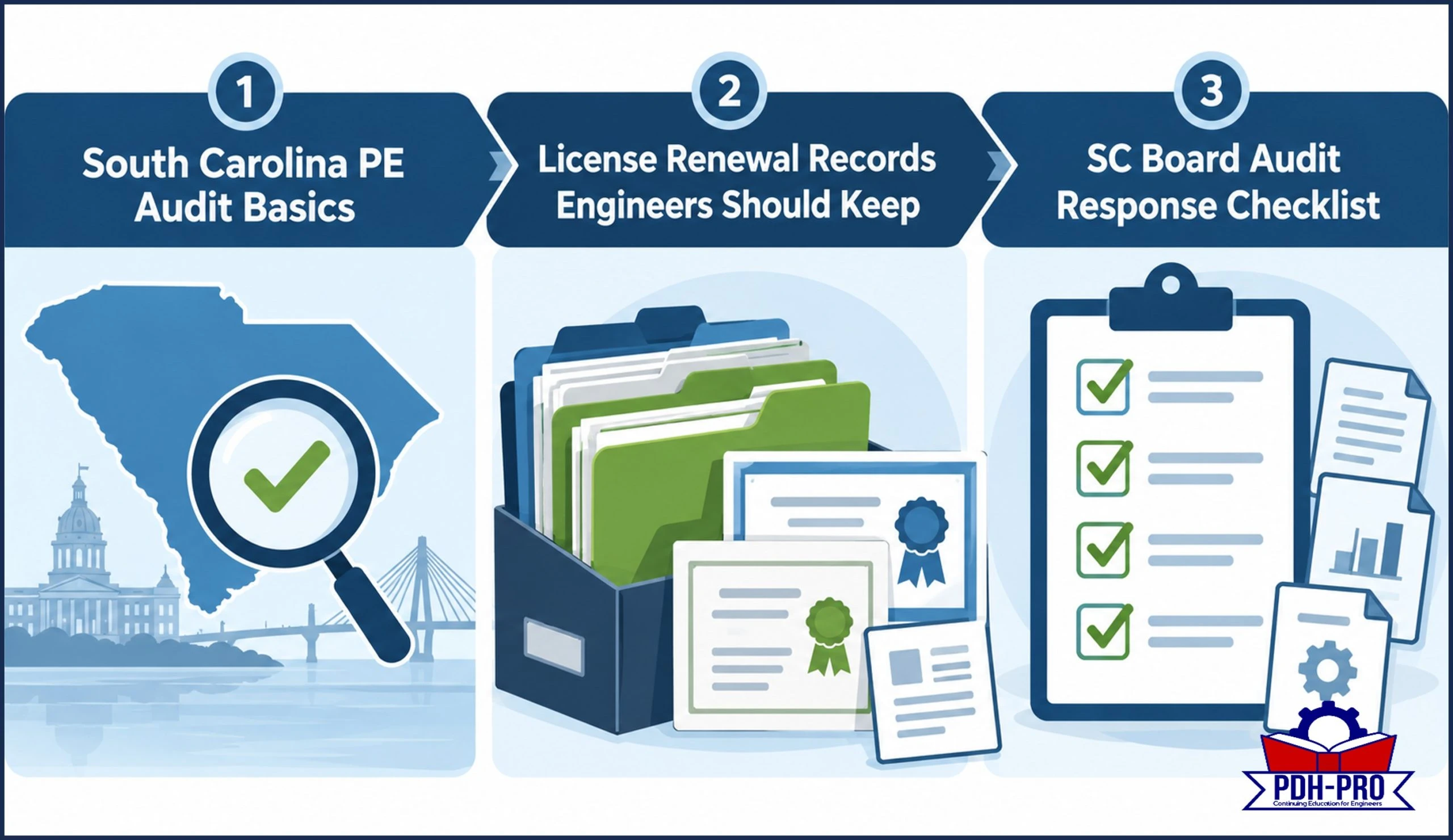 Infographic Preparing for a South Carolina PE Audit